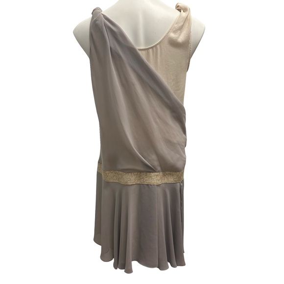 Rag & Bone Barcelona Two Tone Drop Waist Silk Dress, Sz 4 - Picture 4 of 12